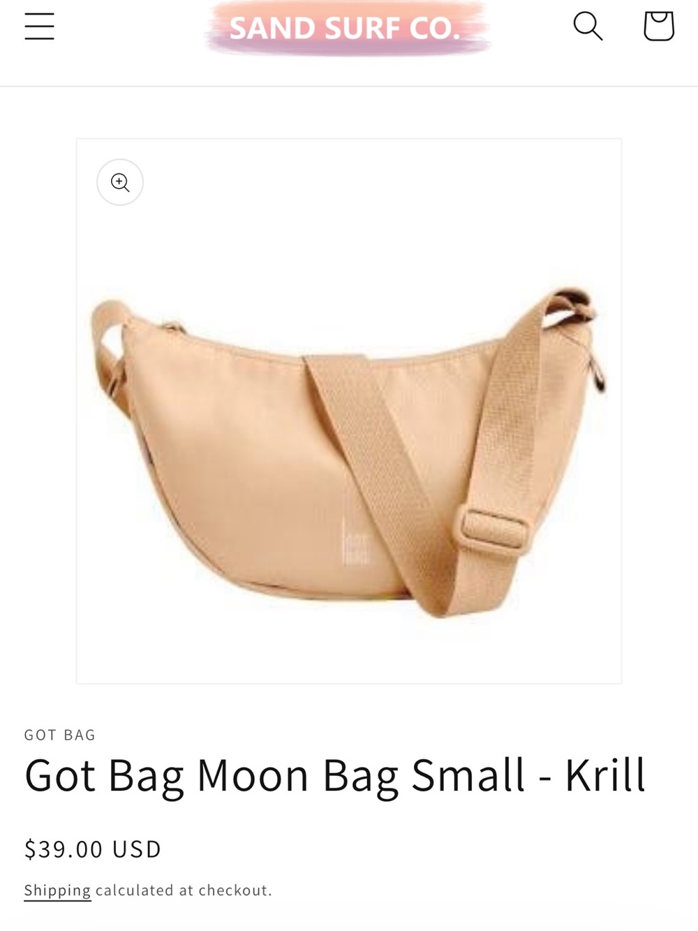 Moon Bag Small - Krill Beige